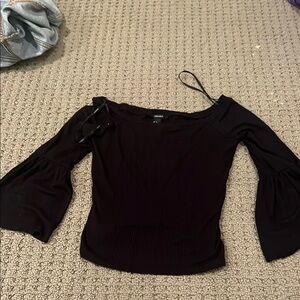 Women's Black Off-Shoulder Top